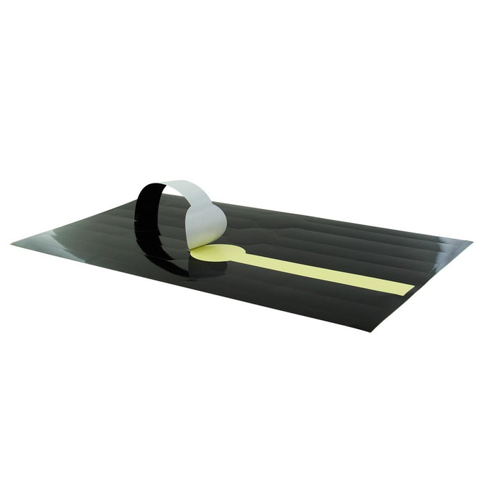 Cinta de papel autoadhesiva negra 300x20mm - 500Uds
