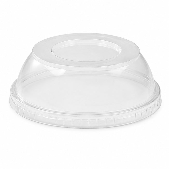 Tapa plana transparente PET Ø117mm - 50Uds