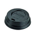 Tapa cúpula negra de PS con pico vertedor Ø65mm - 100Uds