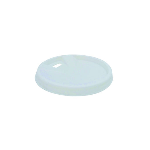 Tapa cúpula blanca de PS con pico vertedor Ø62mm - 100Uds