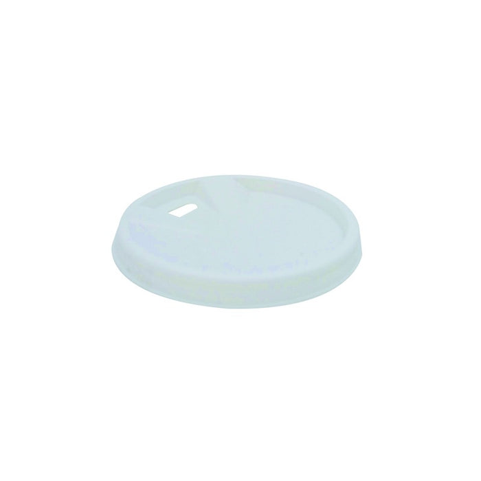 Tapa cúpula blanca de PS con pico vertedor Ø62mm - 100Uds
