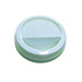 Tapa cúpula blanca de PS con pico vertedor Ø75mm A15mm - 100Uds