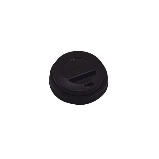Tapa cúpula marrón con pico vertedor de plástico PS Ø62mm - 100Uds