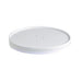 Tapa plana de cartón blanco sin plástico, Base agua Ø62mm - 50Uds