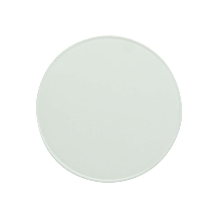 Tapa plana de cartón blanco sin plástico, Base agua Ø74mm - 50Uds
