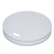 Tapa plana de cartón blanco sin plástico, Base agua Ø90mm - 50Uds