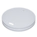 Tapa plana de cartón blanco sin plástico, Base agua Ø90mm - 50Uds