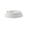 Tapa cúpula blanca con pico vertedor de pulpa para bebida caliente Ø62mm - 100Uds
