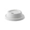 Tapa cúpula blanca con pico vertedor de pulpa para bebida caliente Ø80mm - 100Uds