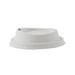 Tapa cúpula blanca con pico vertedor de pulpa para bebida caliente Ø90mm - 100Uds