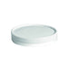 Tapa plana blanca de cartón kraft perforada para vapor Ø115mm - 25Uds