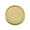 Tapa plana marrón de cartón kraft perforado para vapor Ø150mm - 45Uds
