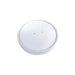 Tapa plana blanca de cartón kraft perforada para vapor Ø90mm - 50Uds
