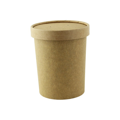Tapa plana marrón de cartón kraft perforado para vapor Ø97mm - 50Uds