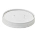 Tapa plana blanca de cartón kraft perforada para vapor Ø97mm - 50Uds