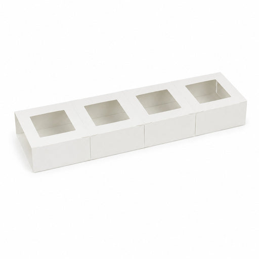Soporte cartón 4 mini vasos 330x85mm A37mm - 200Uds