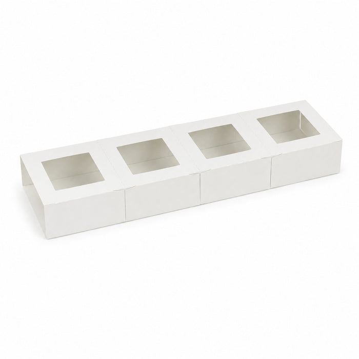Soporte cartón 4 mini vasos 330x85mm A37mm - 200Uds