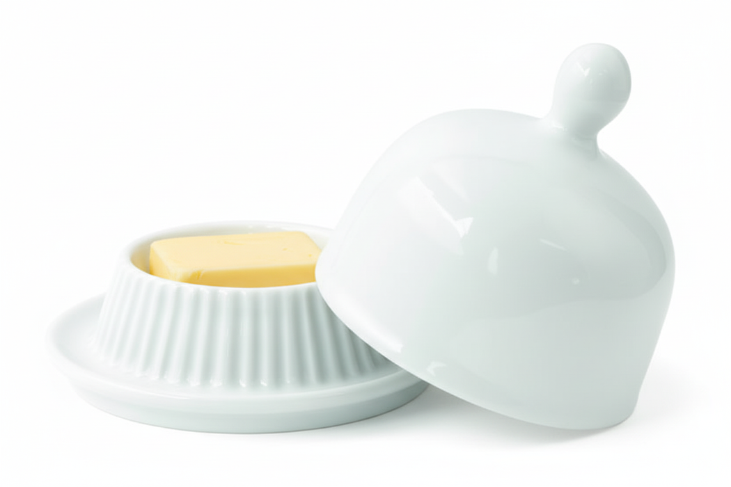 Mini campana de porcelana blanca A80mm - 4Uds