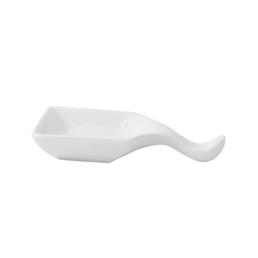Mini cuchara cuadrada de porcelana blanca 96x53mm A15mm - 4Uds