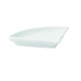 Mini abanico de porcelana blanca 100x76mm A14mm - 4Uds