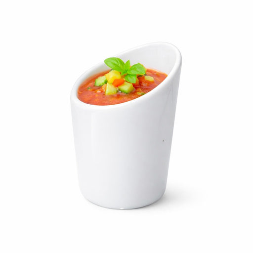 Mini porcelana vaso de porcelana blanca A80mm - 4Uds