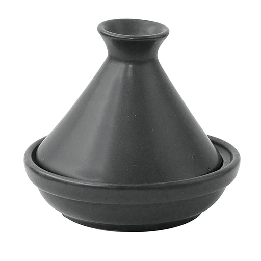 Mini tajin de porcelana negra A80mm - 4Uds