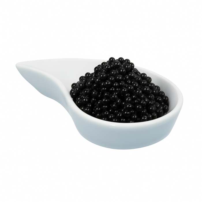 Mini plato de porcelana blanca YIN 78x48mm A15mm - 4Uds