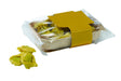 Molde de cocción rectangular exterior de madera y molde de papel interior 600ml 186x115mm A39mm - 20Uds