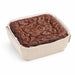 Molde de cocción rectangular exterior de madera y molde de papel interior 600ml 185x80mm A40mm - 25Uds