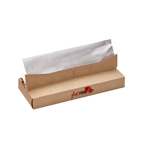 Papel blanco/aluminio en caja dispensadora 360x250mm - 350Uds