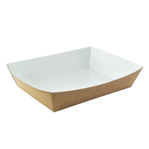 Envase kraft multiusos interior laminado blanco 850ml 220x170mm A40mm - 200Uds