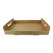 Bandeja de cartón kraft con asas 310x310mm A42mm - 50Uds