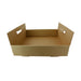 Bandeja de cartón kraft con asas 320x320mm A74mm - 50Uds