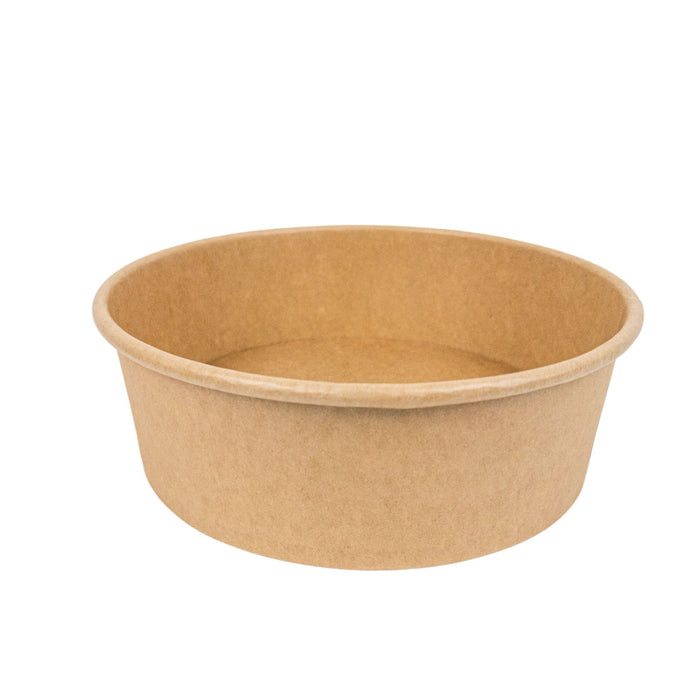 Ensaladera redonda multiusos BUCKATY cartón kraft 1000ml Ø185mm A60mm - 45Uds