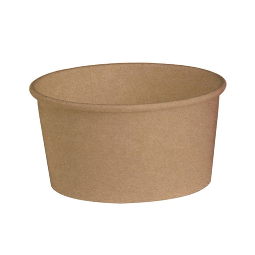 Ensaladera redonda multiusos BUCKATY cartón kraft 1200ml Ø150mm A100mm - 45Uds