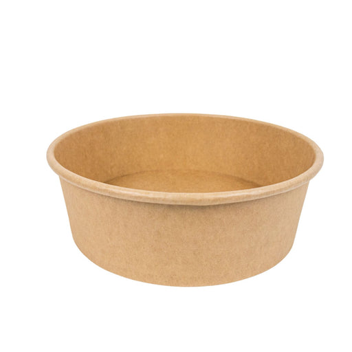 Ensaladera redonda multiusos BUCKATY cartón kraft 1200ml Ø165mm A75mm - 45Uds