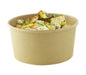 Ensaladera redonda multiusos BUCKATY cartón kraft 1560ml Ø185mm A82mm - 45Uds