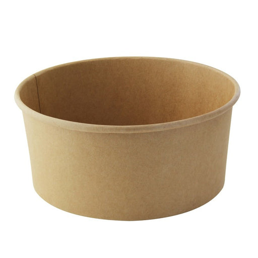 Ensaladera redonda multiusos BUCKATY cartón kraft 1560ml Ø185mm A82mm - 45Uds