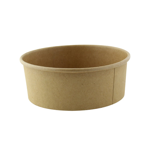 Ensaladera redonda multiusos BUCKATY cartón kraft cartón kraft 580ml Ø150mm A50mm - 45Uds