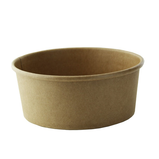 Ensaladera redonda multiusos BUCKATY cartón kraft 700ml Ø150mm A60mm - 45Uds