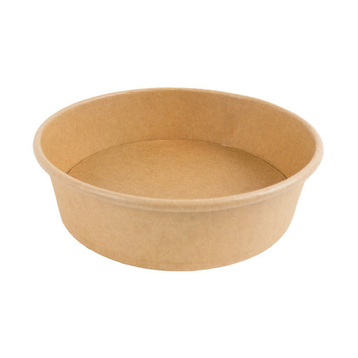 Ensaladera redonda multiusos BUCKATY cartón kraft 880ml Ø185mm A50mm - 45Uds