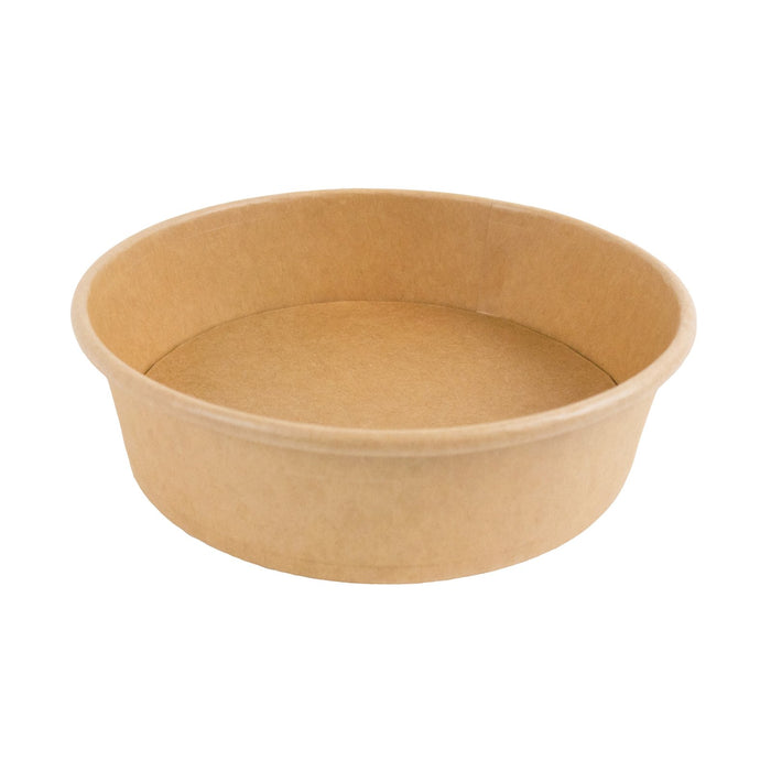 Ensaladera redonda multiusos BUCKATY cartón kraft 880ml Ø185mm A50mm - 45Uds