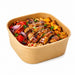 Ensaladera cuadrada multiusos Kraft 130x130mm H50mm 500ml - 50Uds