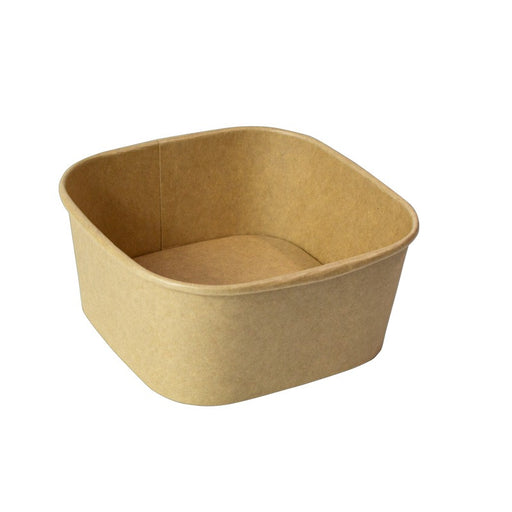 Ensaladera cuadrada multiusos Kraft 130x130mm H63mm 650ml - 50Uds