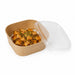 Tapa de PP para ensaladera cuadrada  130x130mm - 50Uds