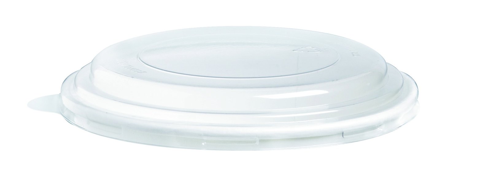 Tapa plana transparente RPET Ø185mm - 45Uds