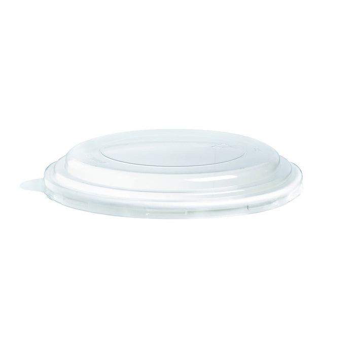 Tapa plana transparente PET Ø142mm - 25Uds