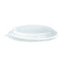 Tapa plana transparente PET Ø142mm - 25Uds