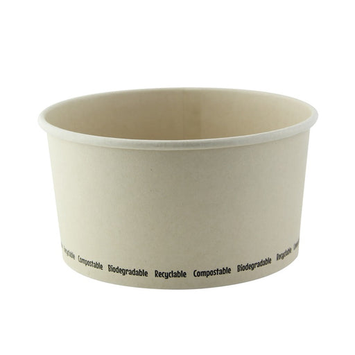 Ensaladera redonda multiusos BUCKATY cartón y fibra de bambú 1000ml Ø150mm A78mm - 45Uds