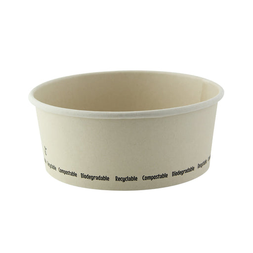 Ensaladera redonda multiusos BUCKATY cartón y fibra de bambú 850ml Ø184mm A49mm - 45Uds